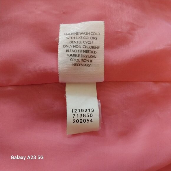 J. Jill Womens Pink Jacket With Zip In Hood & Side Pockets - Picture 7 of 7